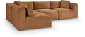 Rovigo 109" Saddle Corduroy Performance Fabric Upholstered 4 pc. Modular Sectional - Sec4B