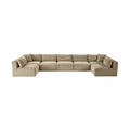 Rovigo 171" Taupe Corduroy Performance Fabric Upholstered 7 pc. Modular Sectional - Sec7A
