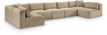 Rovigo 171" Taupe Corduroy Performance Fabric Upholstered 7 pc. Modular Sectional - Sec7A