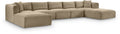 Rovigo 171" Taupe Corduroy Performance Fabric Upholstered 7 pc. Modular Sectional - Sec7C