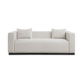 Alistair 90.5" Linen Textured Fabric Upholstered Sofa