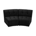 Langley 65" Velvet Upholstered 2pc. Modular Sectional