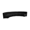 Langley 157.5" Velvet Upholstered 6pc. Modular Sectional