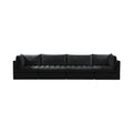 Huntley 140" Velvet Upholstered 4pc. Modular Sofa