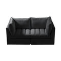 Huntley 66" Velvet Upholstered 2pc. Modular Loveseat