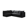 Huntley 103" Velvet Upholstered 4pc. Modular Sectional