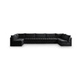 Huntley 177" Velvet Upholstered 7pc. Modular Sectional