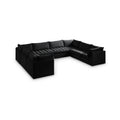 Huntley 140" Velvet Upholstered 8pc. Modular Sectional
