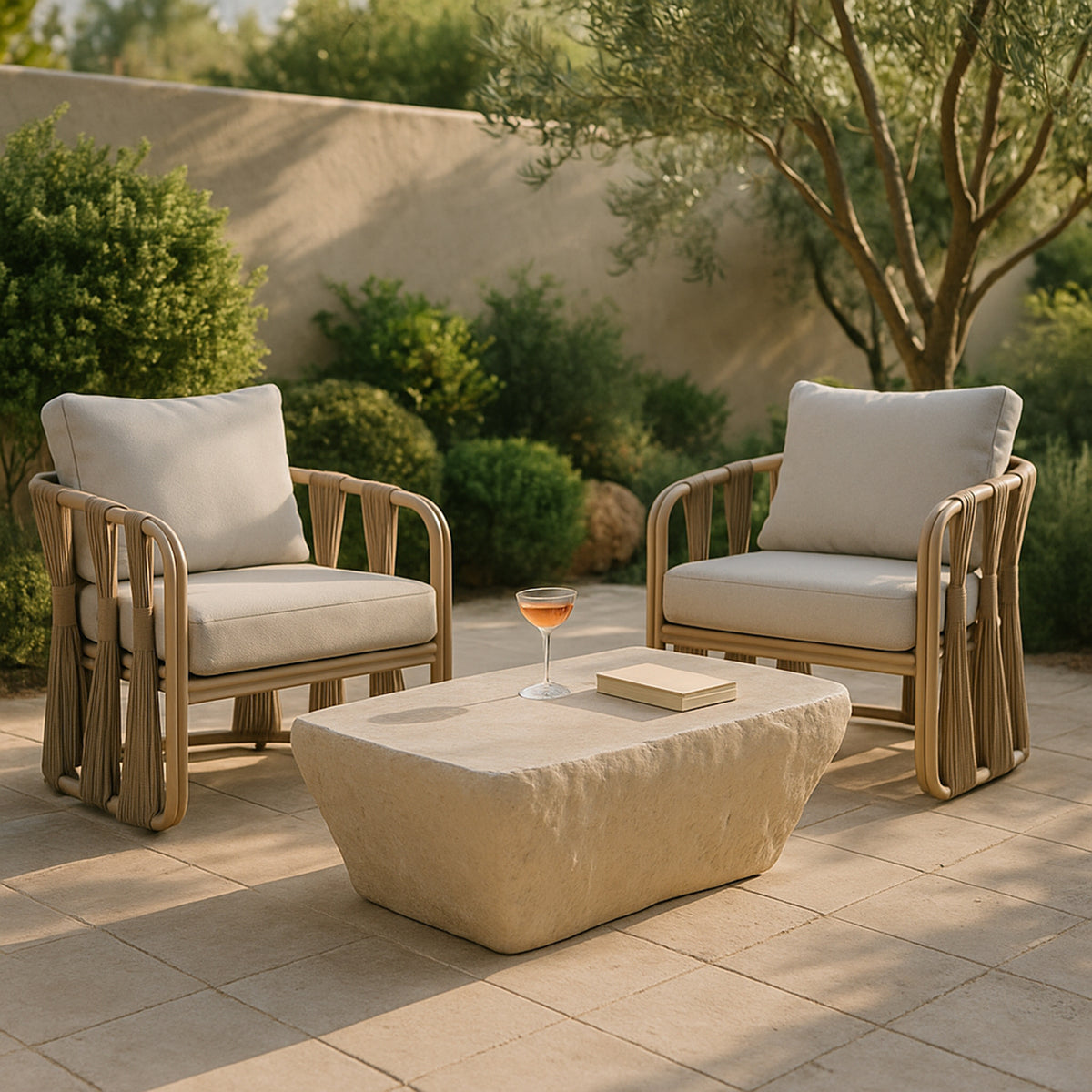 Ramona Concrete Indoor/Outdoor Coffee Table