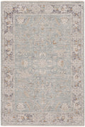 Infinite Blue Ivory Vintage Polyester Area Rug