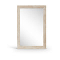 Orleans Natural Genuine Travertine Frame Mirror