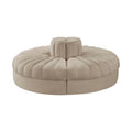 Ricarda Beige Velvet Performance Fabric Upholstered 4pc. Modular Sofa - 4RC
