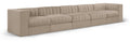 Ricarda Velvet Performance Fabric Upholstered 5pc. Modular Sofa