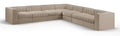 Ricarda Beige Velvet Performance Fabric Upholstered 7pc. Modular Sectional - Sec7A
