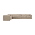 Ricarda Beige Velvet Performance Fabric Upholstered 7pc. Modular Sectional - Sec7C