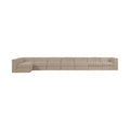 Ricarda Beige Velvet Performance Fabric Upholstered 8pc. Modular Sectional - Sec8D