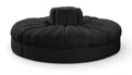 Ricarda Black Velvet Performance Fabric Upholstered 4pc. Modular Sofa - 4RC