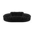 Ricarda Black Velvet Performance Fabric Upholstered 6pc. Modular Sectional - Sec6C