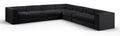 Ricarda Black Velvet Performance Fabric Upholstered 7pc. Modular Sectional - Sec7A