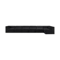 Ricarda Black Velvet Performance Fabric Upholstered 7pc. Modular Sectional - Sec7D