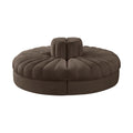 Ricarda Brown Velvet Performance Fabric Upholstered 4pc. Modular Sofa - 4RC