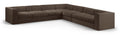 Ricarda Brown Velvet Performance Fabric Upholstered 7pc. Modular Sectional - Sec7A