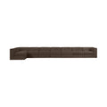 Ricarda Brown Velvet Performance Fabric Upholstered 8pc. Modular Sectional - Sec8D