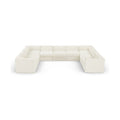 Ricarda Cream Velvet Performance Fabric Upholstered 9pc. Modular Sectional - Sec9B