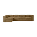 Ricarda Saddle Velvet Performance Fabric Upholstered 5pc. Modular Sectional - Sec5E