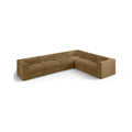 Ricarda Saddle Velvet Performance Fabric Upholstered 6pc. Modular Sectional - Sec6D