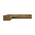 Ricarda Saddle Velvet Performance Fabric Upholstered 7pc. Modular Sectional - Sec7C