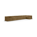 Ricarda Saddle Velvet Performance Fabric Upholstered 7pc. Modular Sectional - Sec7D