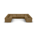 Ricarda Saddle Velvet Performance Fabric Upholstered 9pc. Modular Sectional - Sec9B