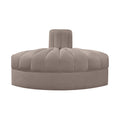 Ricarda Taupe Velvet Performance Fabric Upholstered Modular Chair - RC