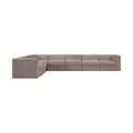 Ricarda Taupe Velvet Performance Fabric Upholstered 7pc. Modular Sectional - Sec7C