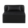 Demetria Vegan Leather Upholstered Modular Armless Chair