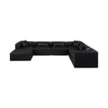 Demetria 144" Vegan Leather Upholstered 7pc. Modular Sectional