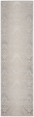 Elation Ivory Grey Vintage Polypropylene Area Rug