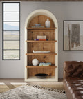 Big Sky Tahoe Etagere - Two-Tone Hickory & Avalanche White