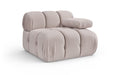 Octavia Velvet Performance Fabric Upholstered Modular Chair