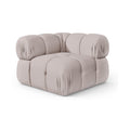 Octavia Velvet Performance Fabric Upholstered Modular Corner Chair