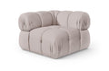 Octavia Velvet Performance Fabric Upholstered Modular Corner Chair