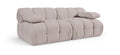Octavia Beige Velvet Performance Fabric Upholstered 2 pc. Modular Sofa - S2B