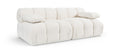 Octavia Cream Velvet Performance Fabric Upholstered 2 pc. Modular Sofa - S2B