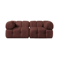 Octavia Rose Velvet Performance Fabric Upholstered 2 pc. Modular Sofa - S2A
