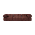 Octavia Rose Velvet Performance Fabric Upholstered 3 pc. Modular Sofa - S3A