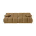 Octavia Saddle Velvet Performance Fabric Upholstered 2 pc. Modular Sofa - S2B