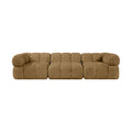 Octavia Saddle Velvet Performance Fabric Upholstered 3 pc. Modular Sofa - S3A