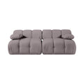 Octavia Taupe Velvet Performance Fabric Upholstered 2 pc. Modular Sofa - S2B
