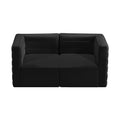 Phaedra 63" Velvet Upholstered Comfort 2pc. Modular Loveseat